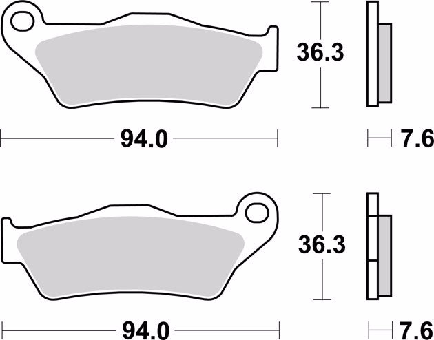 BREMBO 07BB04SP Sintered Rear Brake Pads