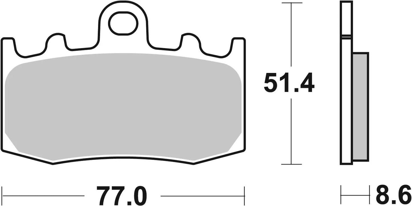BREMBO 07BB26SA Sintered Front Brake Pads