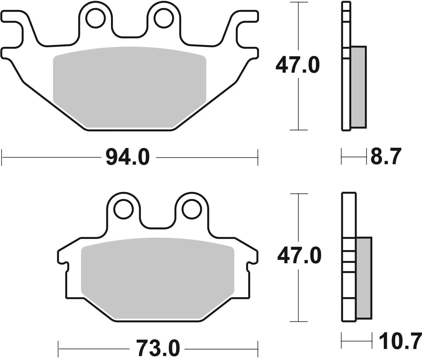 BREMBO 07GR5209 Carbon Ceramic Front Rear Brake Pads