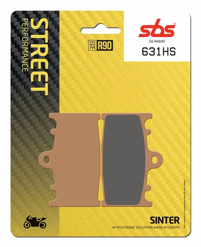 SBS 631HS (2 PACKS) Sintered Front Brake Pads Kawasaki Suzuki