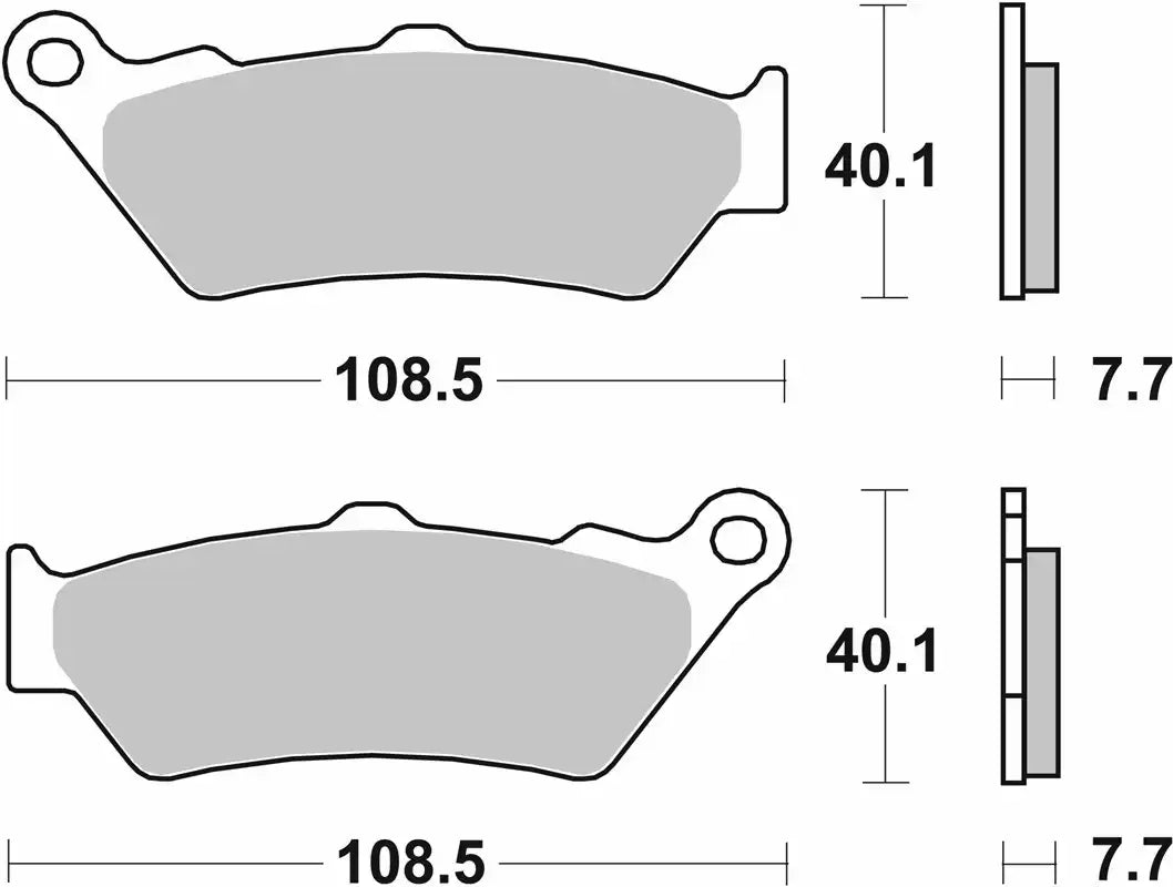 SBS 674LS Sintered Rear Brake Pads