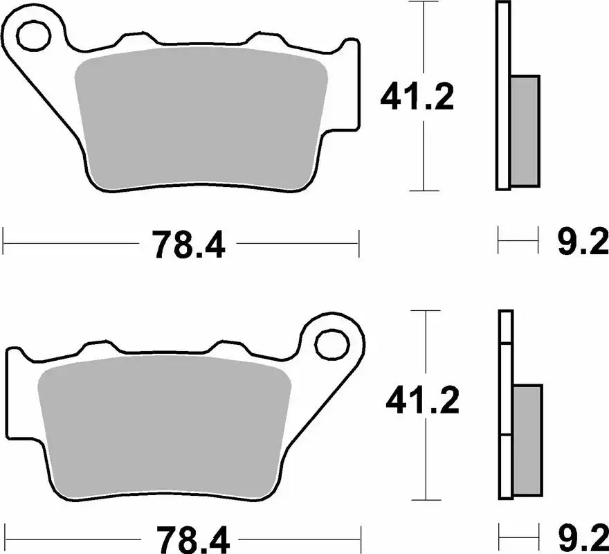 SBS 675LS Sintered Rear Brake Pads Aprilia BMW Ducati Harley Honda Husqvarna KTM