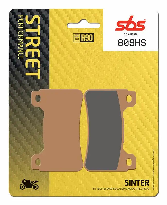 SBS 809HS (2 PACKS) Sintered Front Brake Pads