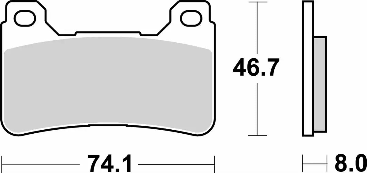 SBS 809HS Sintered Front Brake Pads