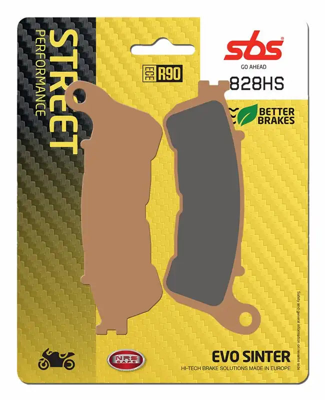 SBS 828HS (2 PACKS) Sintered Front Brake Pads Honda