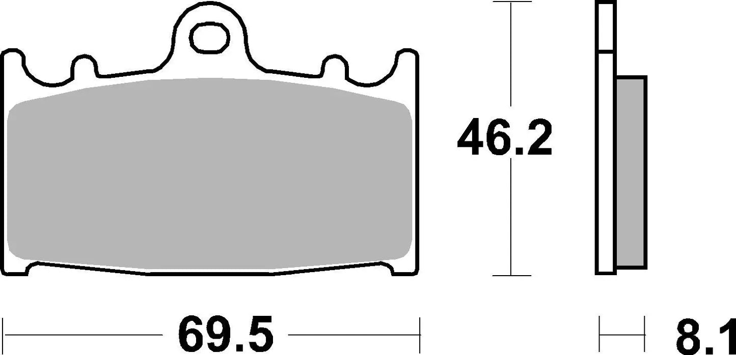 BREMBO 07KA13LA Sintered Front Brake Pads