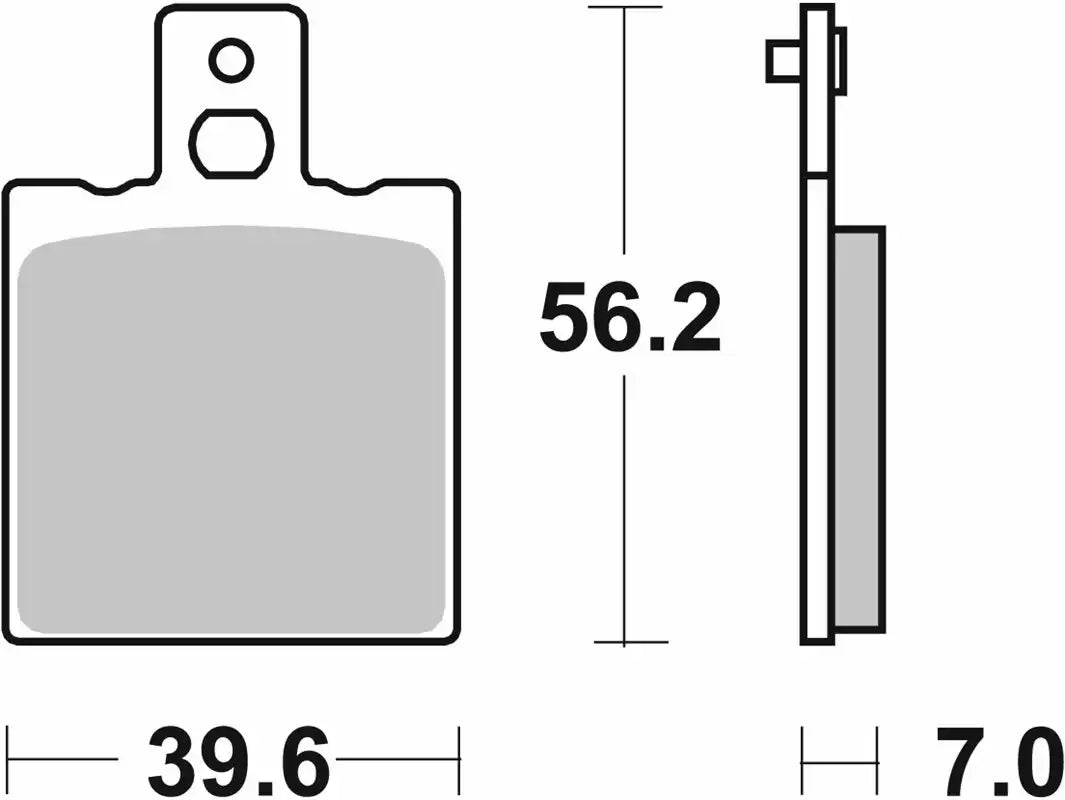 SBS 519LS Sintered Rear Brake Pads