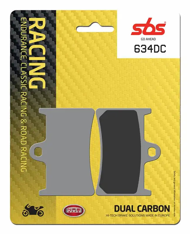 SBS 634DC (2 PACKS)  Dual Carbon Racing Brake pads