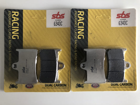 SBS 634DC (2 PACKS)  Dual Carbon Racing Brake pads