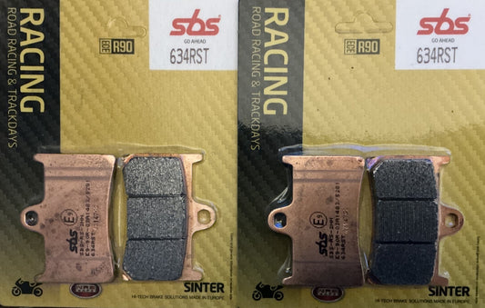 SBS 634RST (2 PACKS) Racing Road Sport Track Sinter Front Brake Pads KTM Suzuki Yamaha