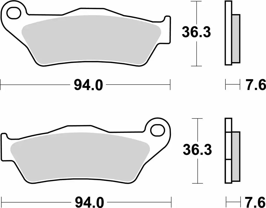 SBS 671LS Sintered Rear Brake Pads