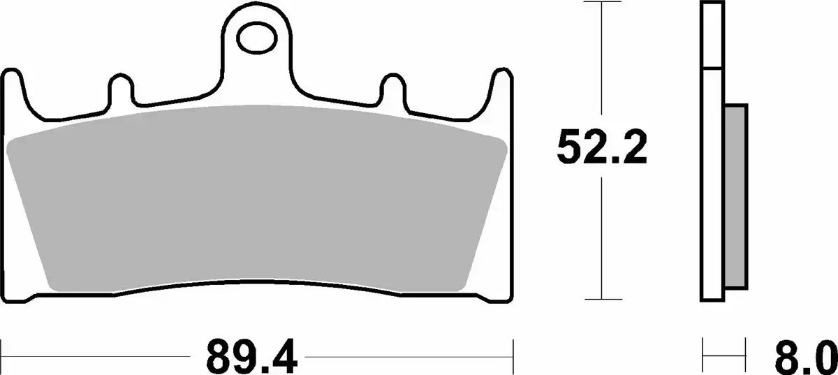 SBS 686HS Sintered Front Brake Pads