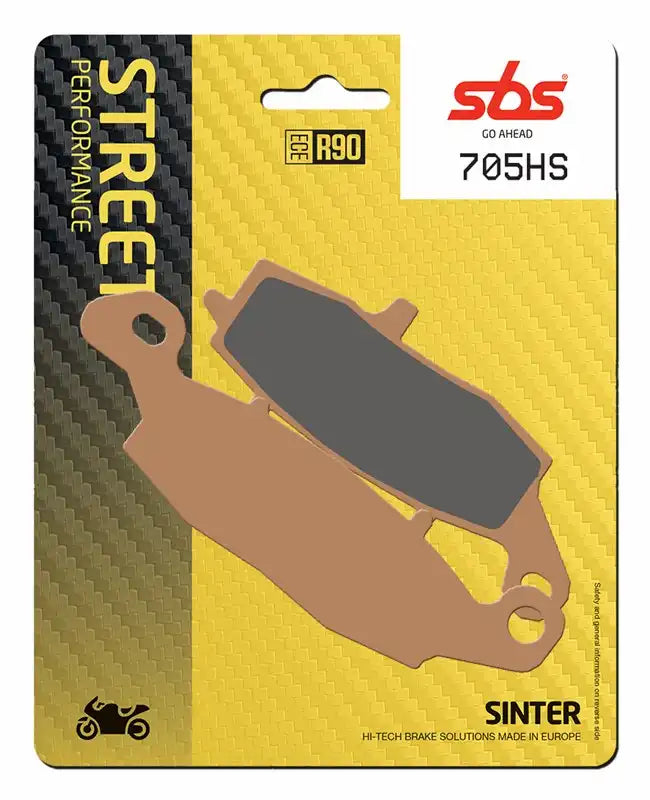 SBS 704HS/705HS Sintered Front Brake Pads Set Kawasaki Suzuki