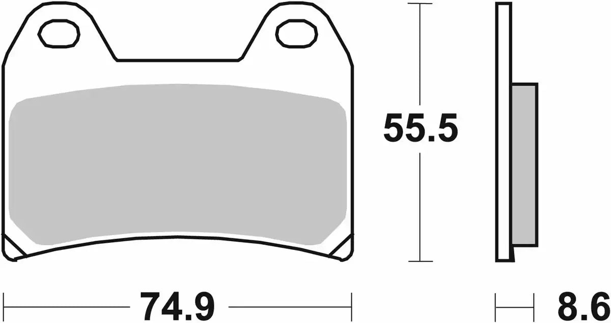 SBS 706RST (2 PACKS) Racing Sintered Front Brake Pads Road Sport & Track
