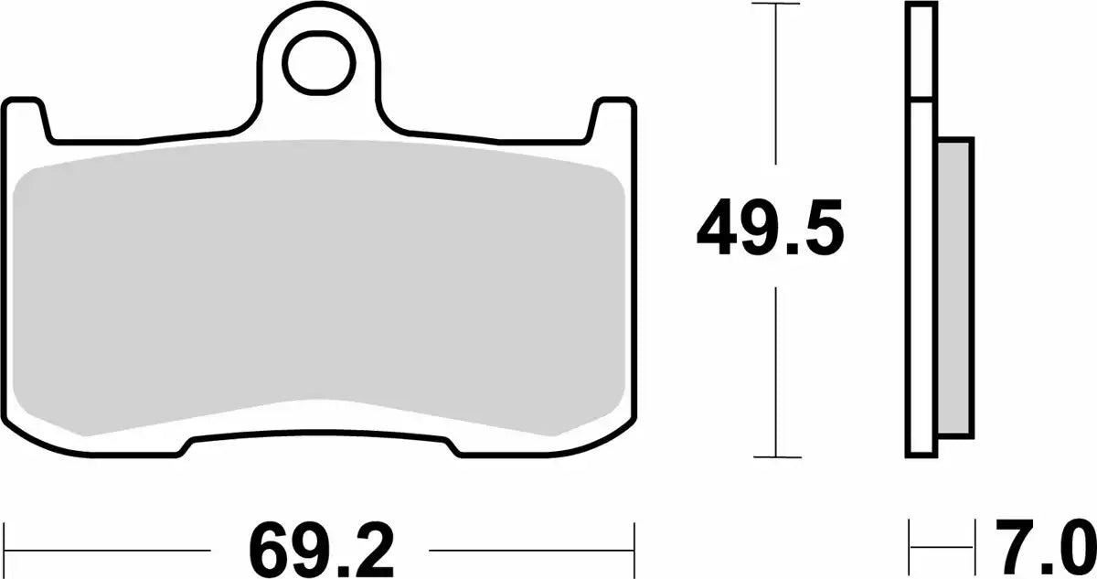 SBS 627HS Sintered Front Brake Pads Honda Kawasaki Suzuki Triumph Voge