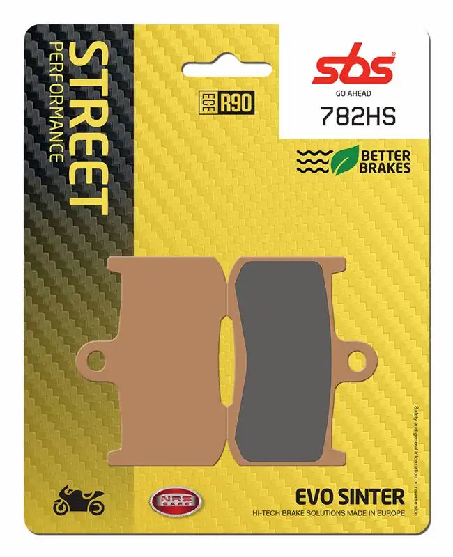 SBS 782HS (2 PACKS) Sintered Front Brake Pads Kawasaki Suzuki Triumph