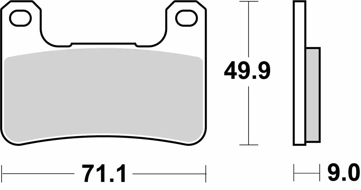 SBS 806RST (2 PACKS) Racing Road Sport Track Sinter Front Brake Pads