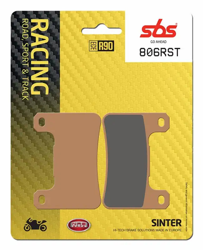 SBS 806RST (2 PACKS) Racing Road Sport Track Sinter Front Brake Pads
