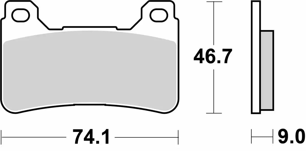 SBS 809RST Racing Sintered Front Brake Pads Road Sport & Track