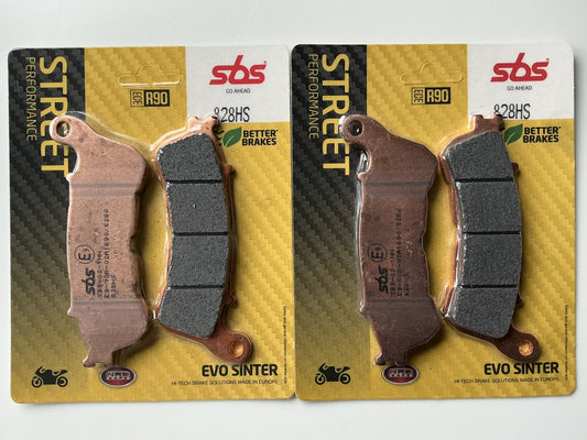 SBS 828HS (2 PACKS) Sintered Front Brake Pads Honda