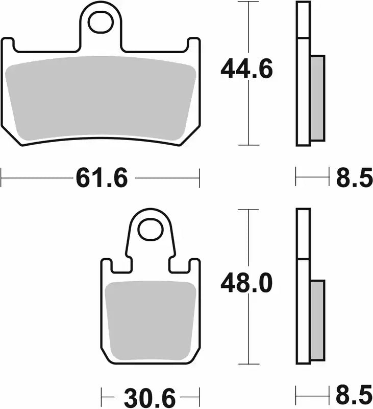 SBS 839RST Sport Sintered Front Brake Pads