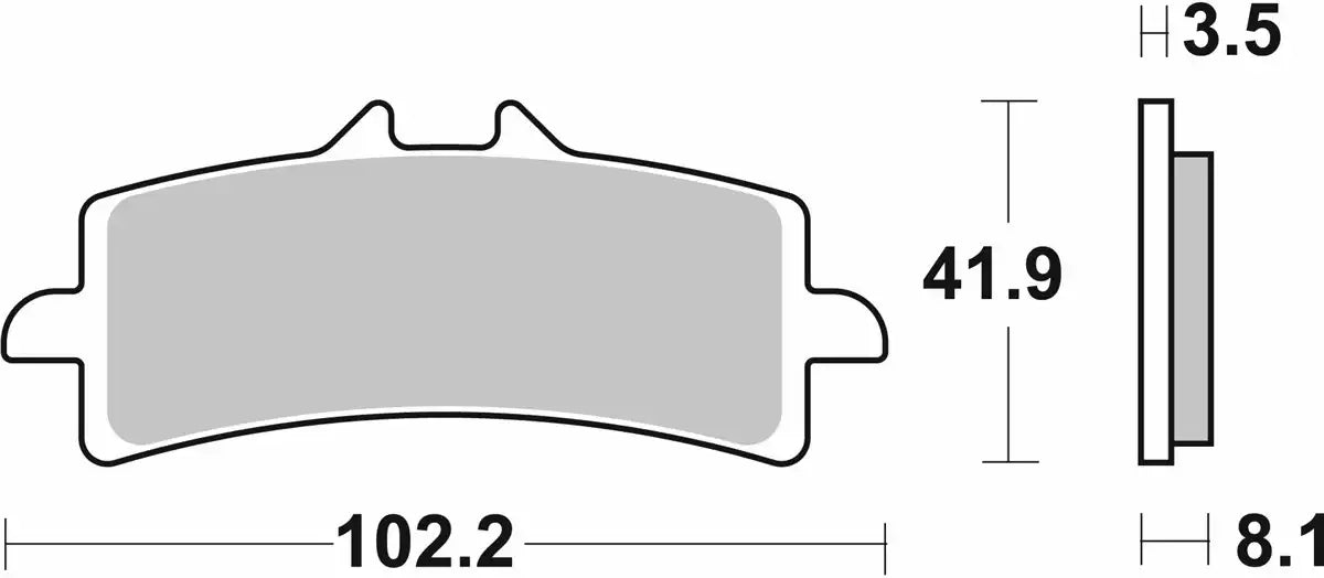 SBS 841DC (2 PACKS) Dual Carbon Racing Brake pads Aprilia Ducati Kawasaki Yamaha Suzuki