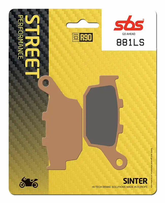 SBS 881LS Sintered Rear Brake Pads Honda Kawasaki Suzuki