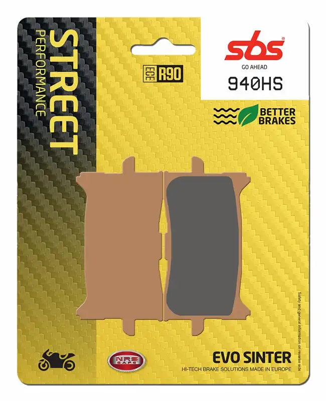 SBS 940HS (2 PACKS) Sintered Front Brake Pads
