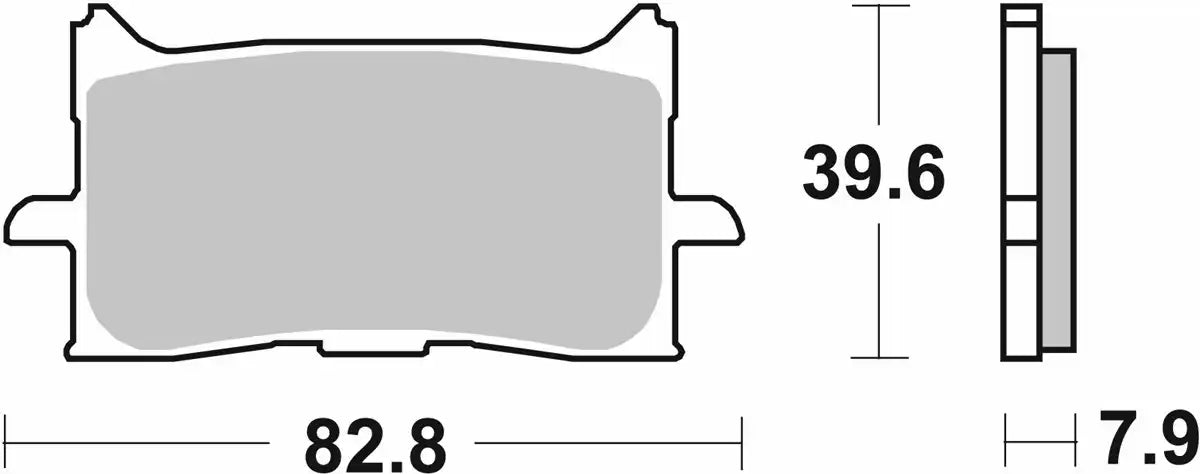 SBS 940HS (2 PACKS) Sintered Front Brake Pads
