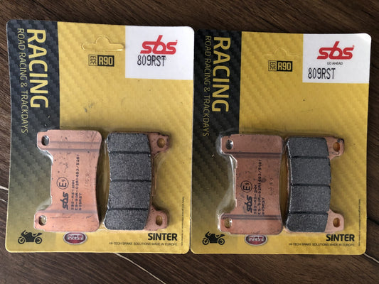 SBS 809RST (2 PACKS) Racing Sintered Front Brake Pads Road Sport & Track