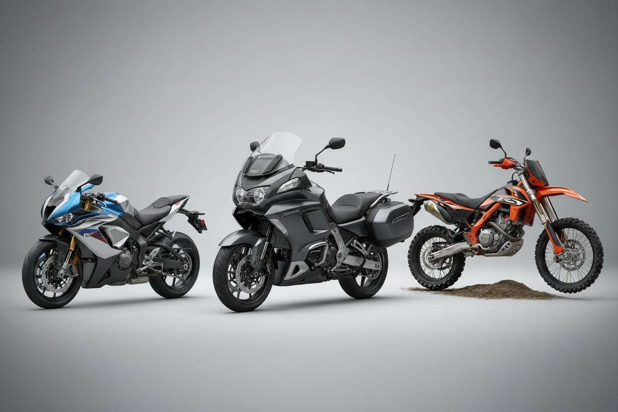 Clean motorbike banner