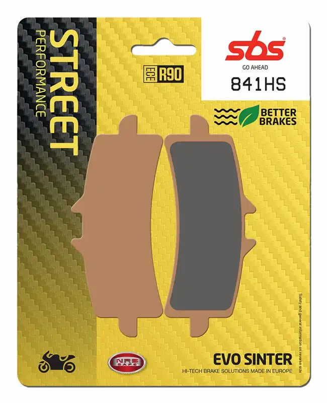 SBS 841HS (2 PACKS) Sintered Front Brake Pads Aprilia Ducati Husqvarna Kawasaki KTM Suzuki