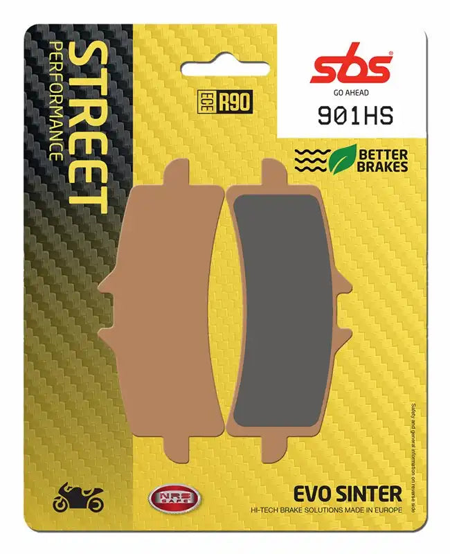 SBS 901HS (2 PACKS) Sintered Front Brake Pads Aprilia BMW Ducati Honda KTM Triumph